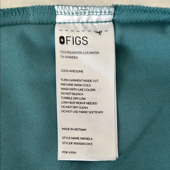 Figs Hydrogreen Small Rafaela Top & Medium Zamora Jogger Bottoms (Set) EUC - Picture 5 of 9